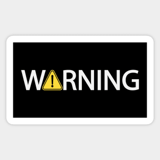 Warning artistic design Sticker